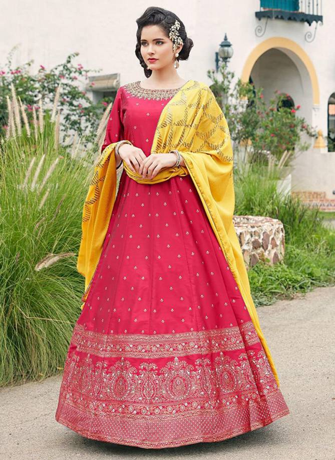 Parampara Gowns Vol-2  Heavy Faux Georgette Designer Gown With Heavy Look and Beautifull Embroidered Gown Collections