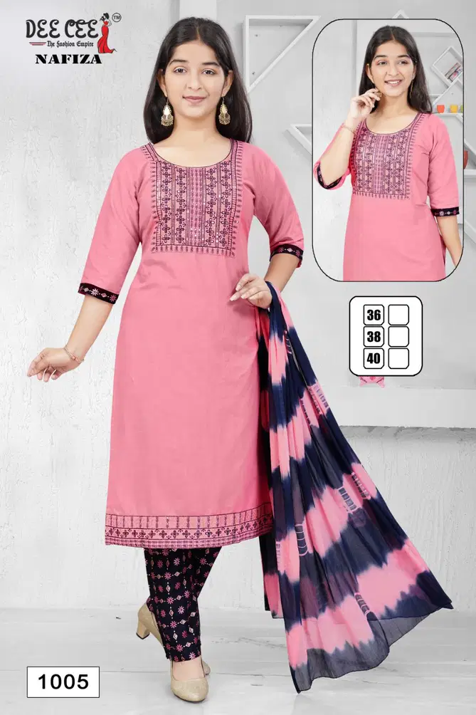 Nafiza By Deecee Kids Girl Wear Kurti With Bottom Dupatta Wholesale Online