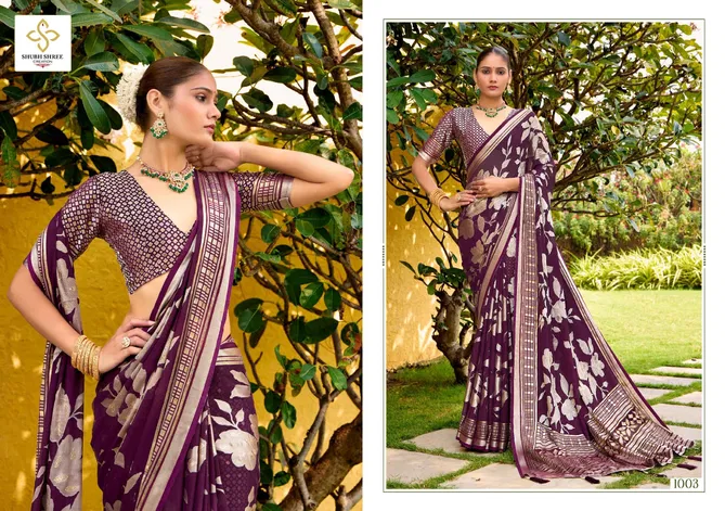 Barkha Vol 1 By Shubh Shree Brasso Sarees Exporters In India