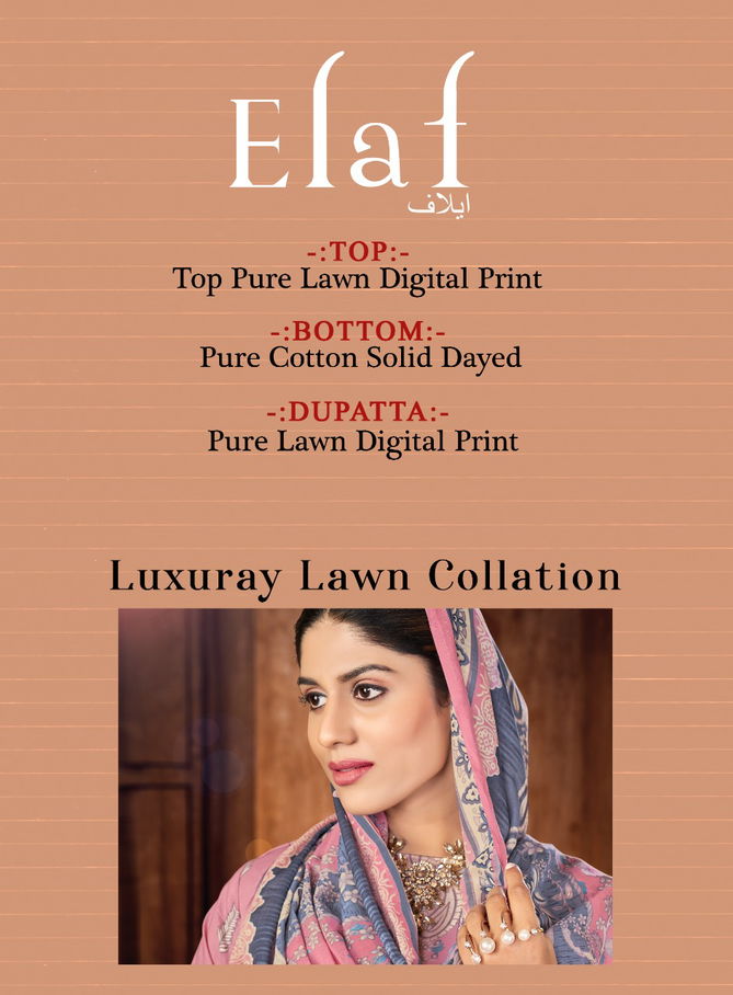 Fabulous Elaf New Fancy Casual Wear Cotton Printed Pakistani Dress Collection 