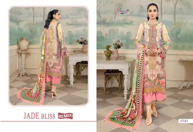 Jade Bliss Remix By Shree Printed Cotton Pakistani Suits Exporters In India