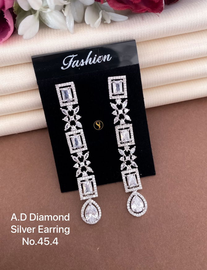 Diamond Silver Wholesale Earrings Suppliers in Mumbai