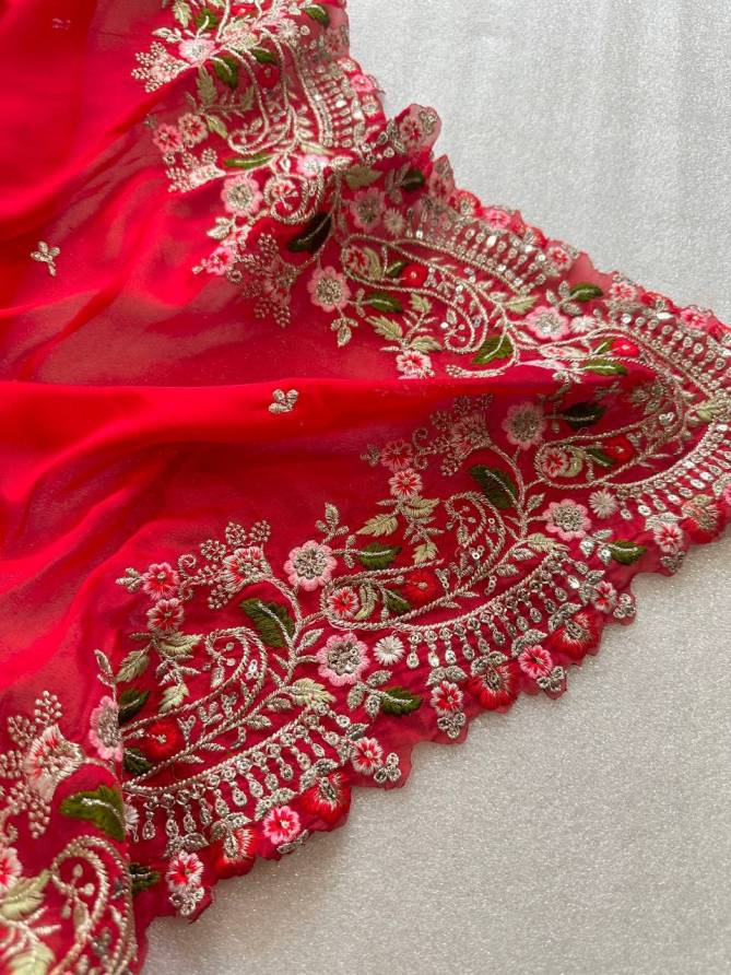 Rangoli By Tc Embroidery Heavy Rangoli Silk Readymade Saree Wholesale Shop In Surat