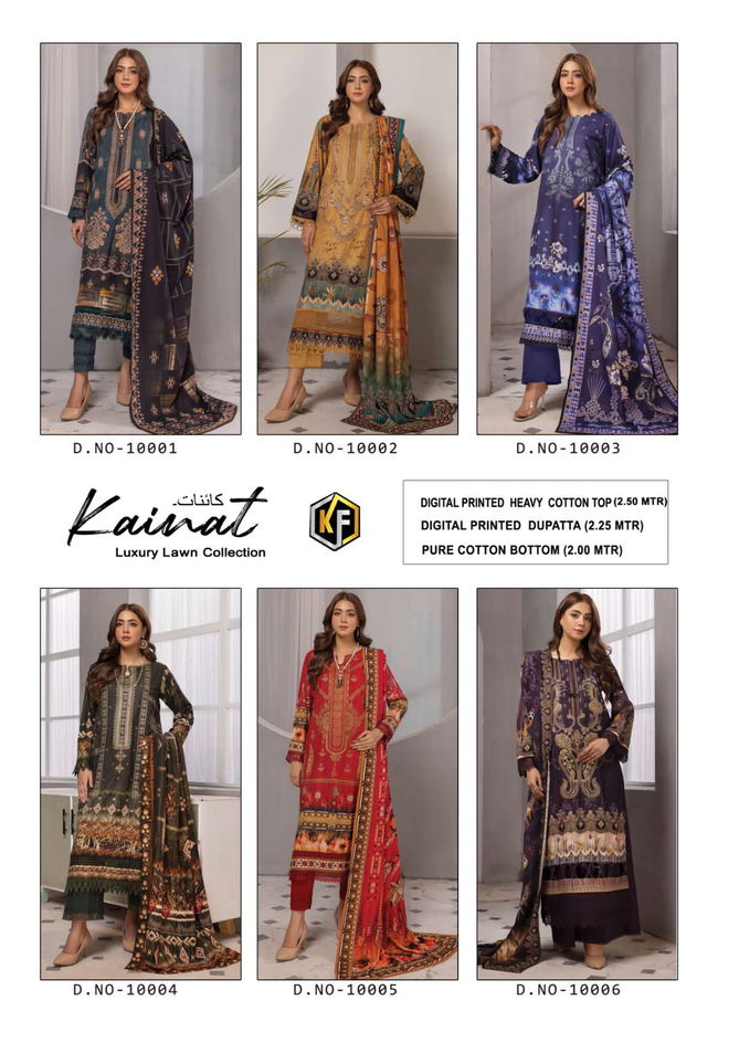 Kainat Vol 10 By Keval Fab Ladies Karachi Cotton Dress Material Wholesale Market in Surat