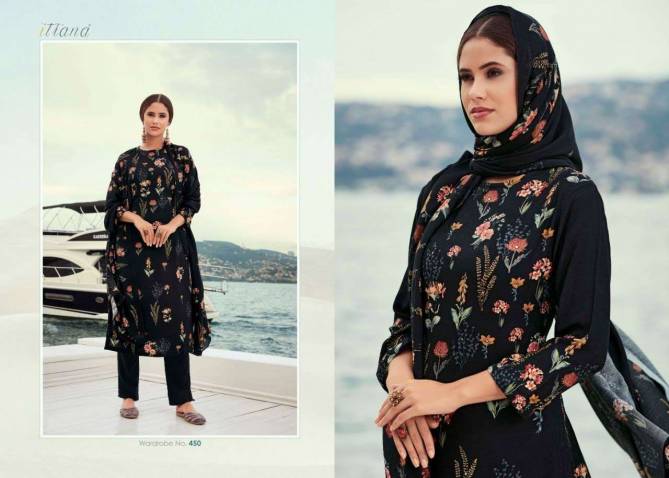 Sahiba Bunai Latest Designer Piece Pure Pashmina Digital Printed With Hand Work Salwar Suit Collection 