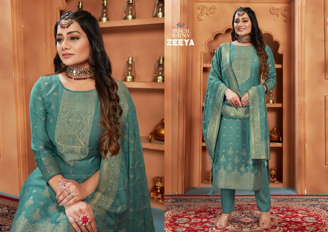 Zeeya By Panch Ratna Viscose Pashmina Dress Material Catalog