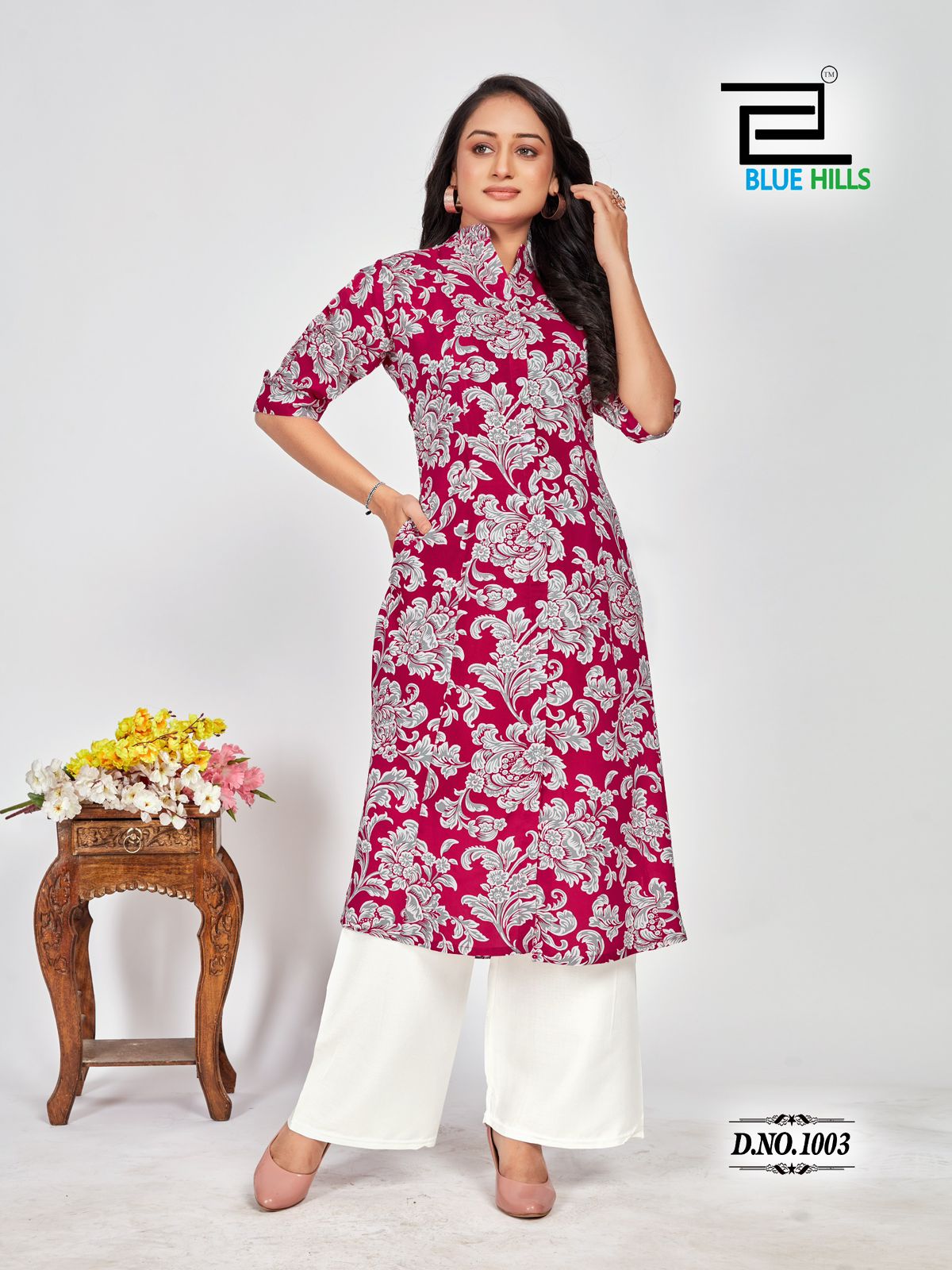 Maher By Blue Hills Rayon Printed Wholesale Kurtis Suppliers In Mumbai