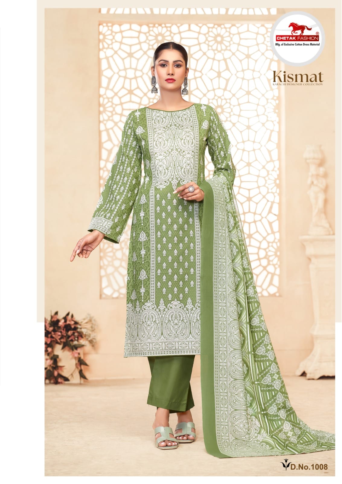 Kismat Vol 1 By Chetak Lawn Cotton Dress Material Orders In India