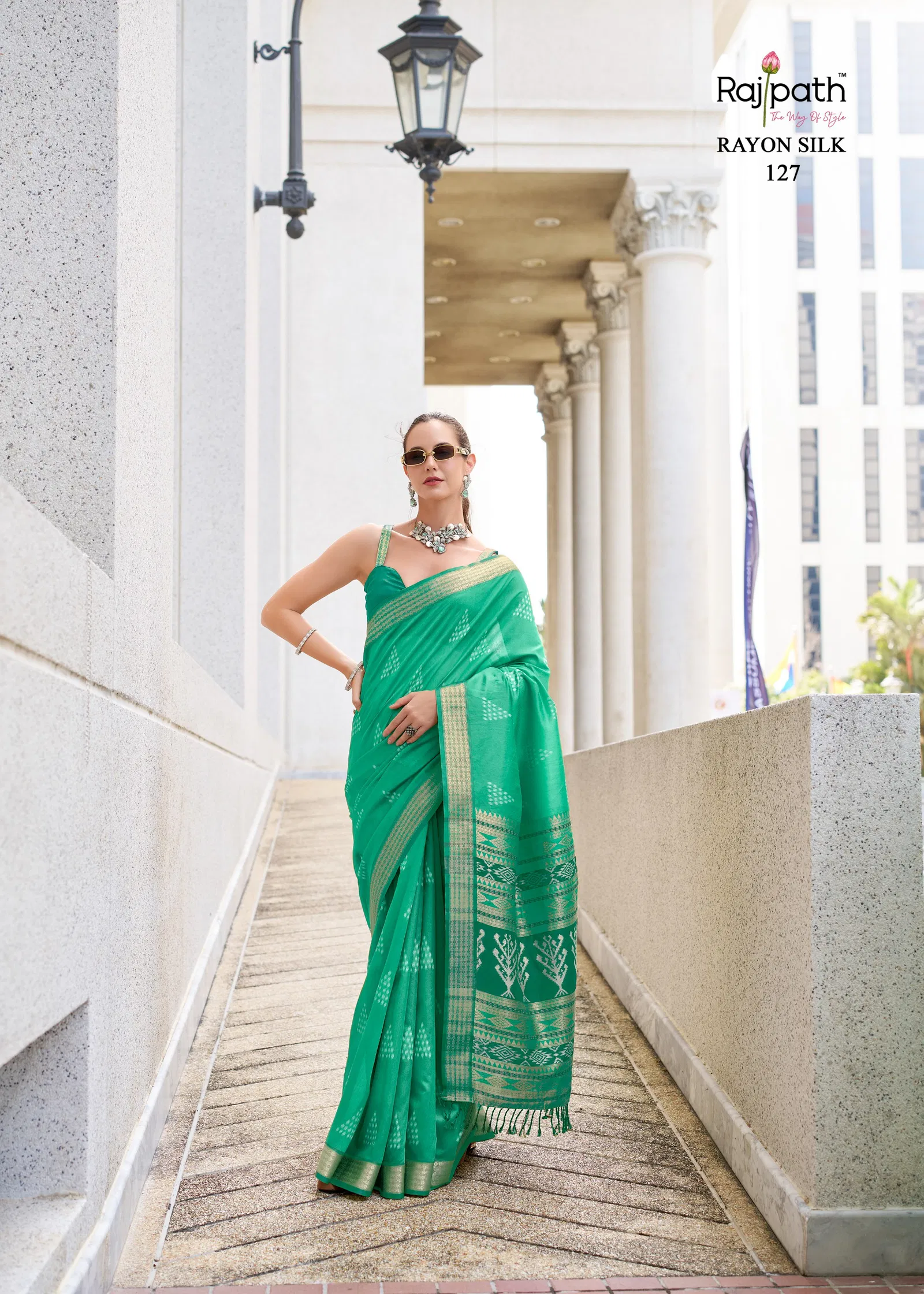 Egypt By Rajpath Rayon Silk Saree Exporters In India