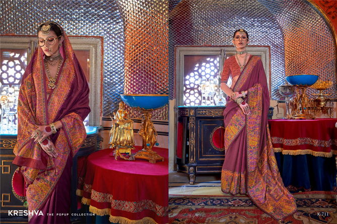 Padmashree By Kreshva P.V Silk Wedding Wear Saree Orders In India