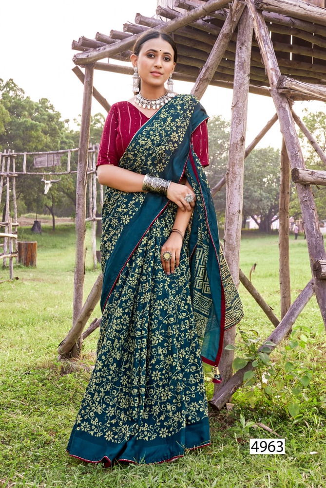 Imarti By 5D Designer Cotton Silk Printed Sarees Catalog