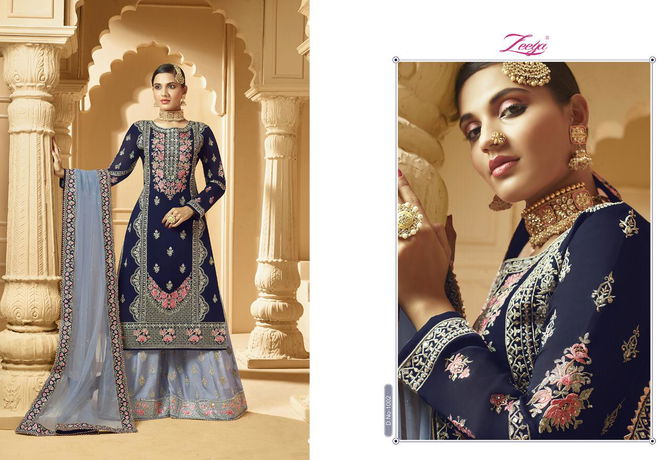 ZEEYA SUFI VOL-1 Latest Designer Heavy Wedding Wear Georgette With Inner Embroidery Work Fancy Salwar Suit Collection