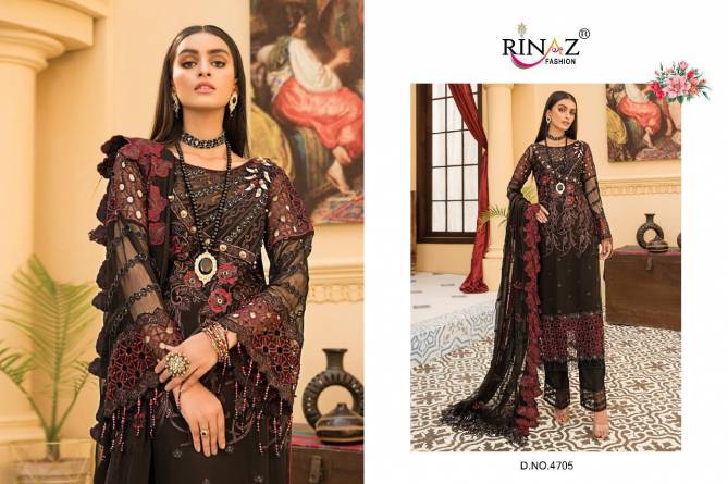 Rinaz Maryam Gold 7 Designer Fancy Festive Wear Fox georgette with Heavy Embroidery And Diamond Work Pakistani Salwar Suits Collection
