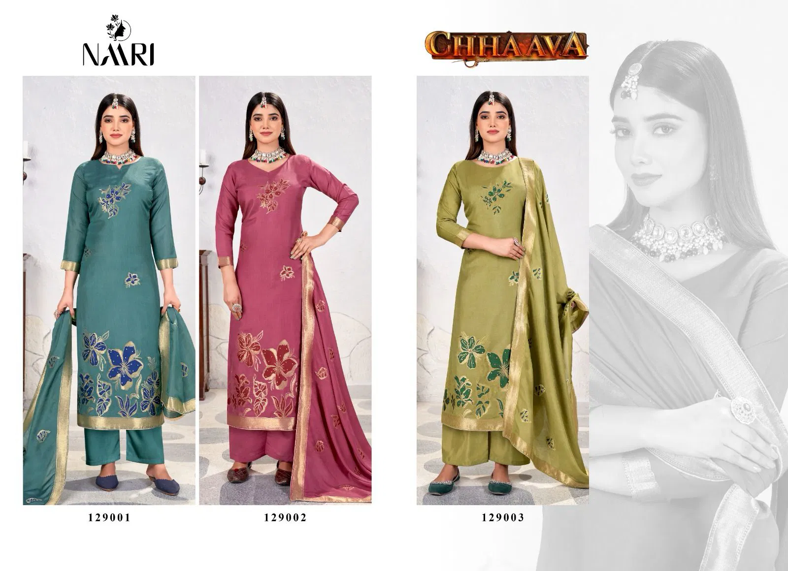 Chhaava By Naari Muslin Designer Salwar Kameez Wholesale Price In Surat