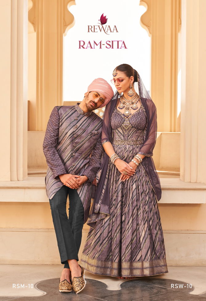 Ram-Sita By Rewaa Designer Bride And Groom Couple Wedding Wear Clothing Manufacturers