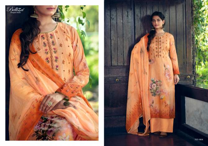 Belliza Floris Latest Fancy Digital Printed Designer Pure Jam Cotton Printed Dress Material Collection
