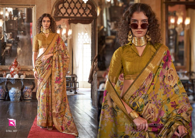 Emporia By Sasural Printed Designer Saree Suppliers In India