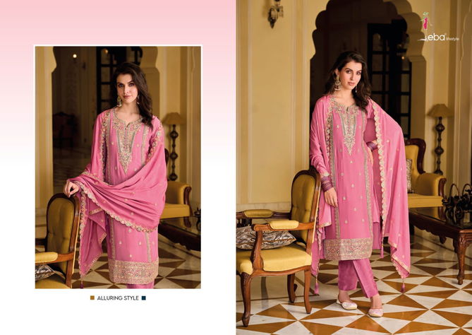 Ayat By Eba Chinon Heavy Embroidery Designer Salwar Suits