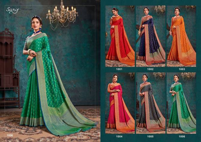 Saroj Aashikee Latest Designer Heavy Festival Wear Cotton Silk Saree Collection 