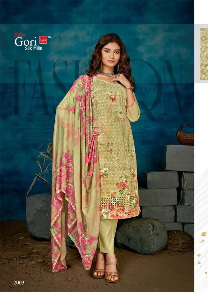 Gori Good News Vol 2 Exclusive Heavy Digital Printed Work Cotton Dress Material Collection 