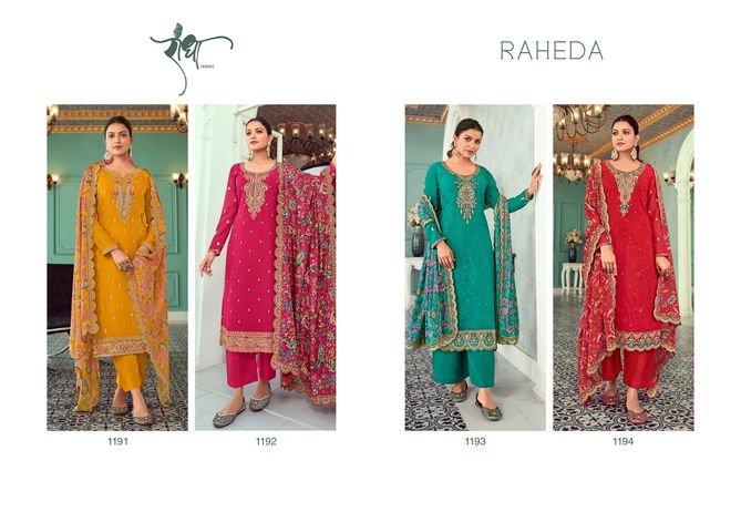 Raheda By Radha Trendz Georgette Embroidery Salwar Kameez Suppliers In India