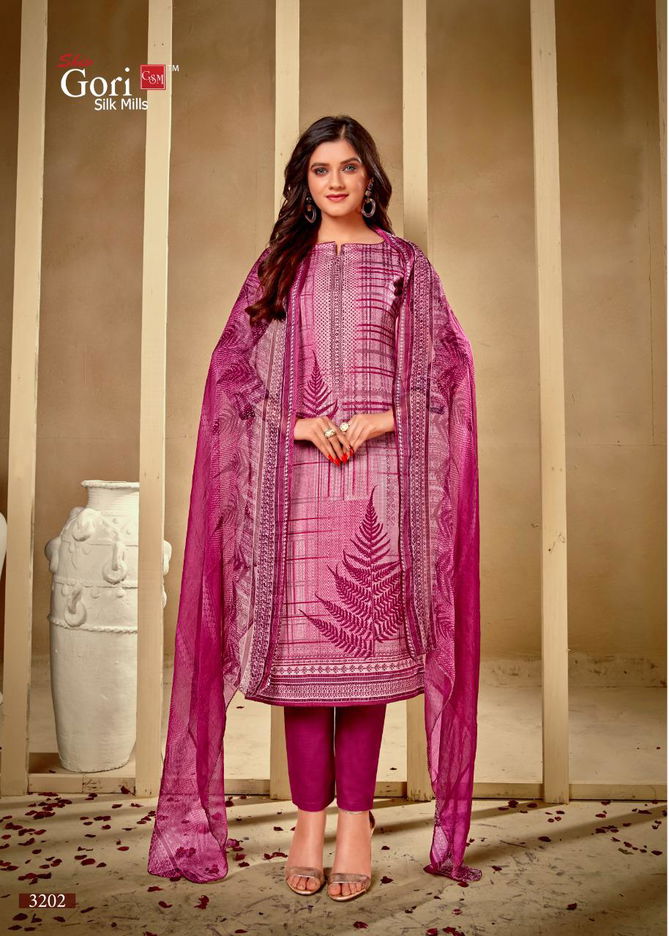 Gori Panjabi Kudi Vol 32 Latest Heavy Cotton Printed Dress Materials With Exquisitely Printed Pure Chiffon Dupatta Collection
