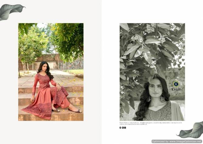 Kalki Gulmohar Vol 3 Latset Designer Printed Casual Wear Pure Handloom Weaving Pashmina Dress Material Collection