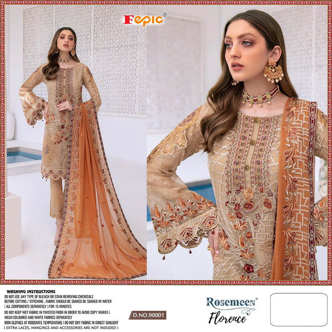 Fepic Rosemeen Florence Fancy Festive Wear Faux Georgette Pakistani Salwar Suits Collection