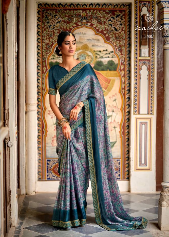 Kashvi Sukanya Ethnic Wear Printed Designer Chiffon Saree Collection
