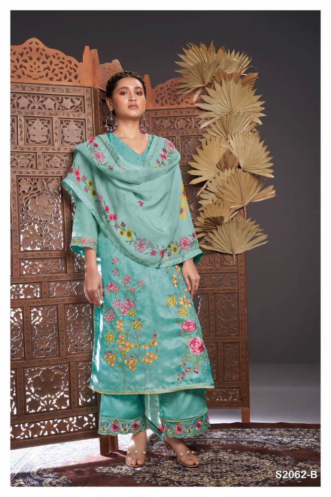 Romy 2062 By Ganga Heavy Designer Dress Material Catalog