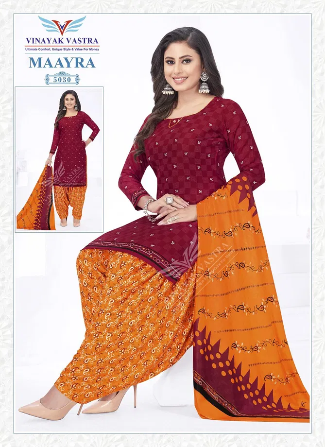 Vinayak Vastra Maayra Vol 2 Printed Dress Material Catalog
