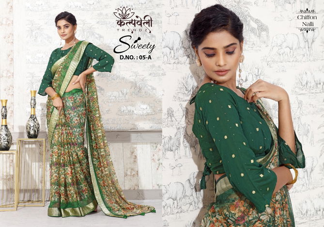 Sweety Dn 5 By Kalpveli Chiffon Designer Saree Catalog