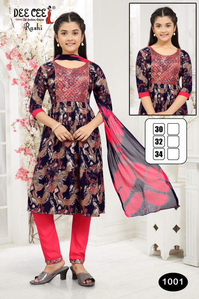 Rashi By Deecee Kids Girl Wear Kurti With Bottom Dupatta Suppliers In India