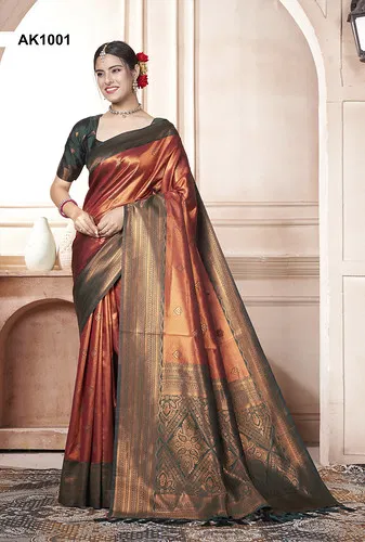 Akansha By 3 Of Kanjivaram Silk Occasion Wear Sarees Wholesale In India