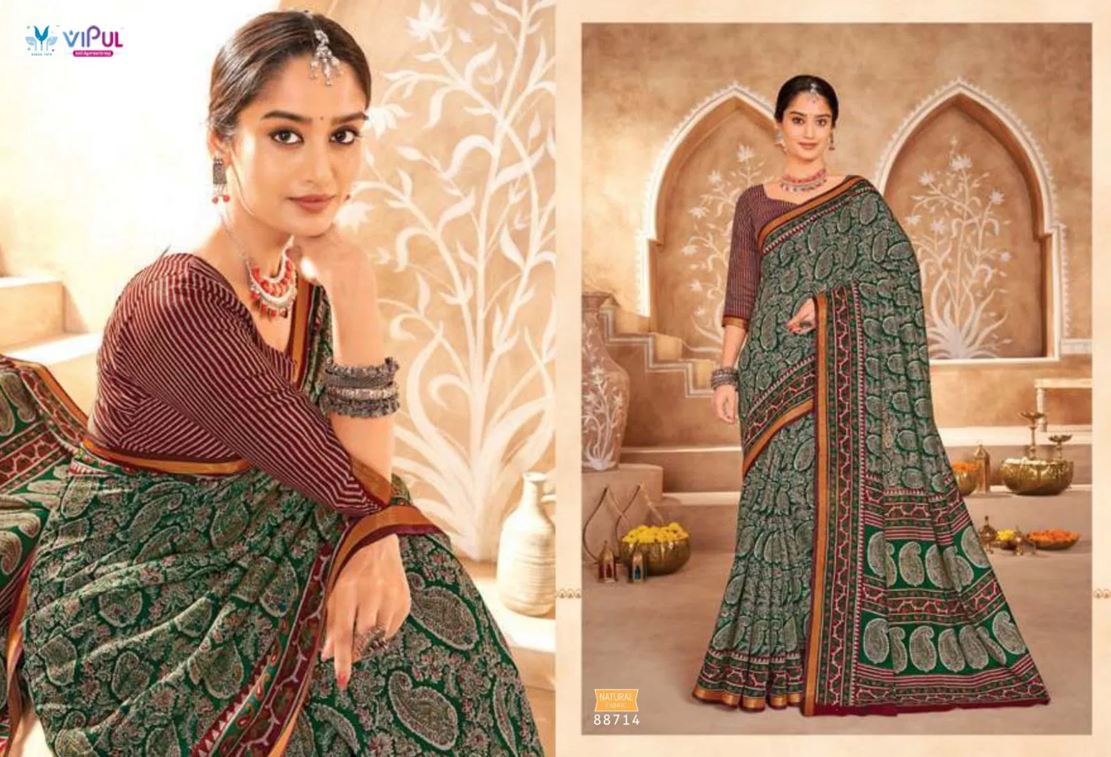 Monalisa By Vipul Fancy Daily Wear Saree Wholesale Price In Surat