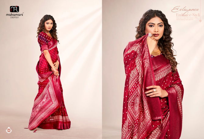 Kusum Vol 2 By Mahamani Creation Printed Saree Exporters In India