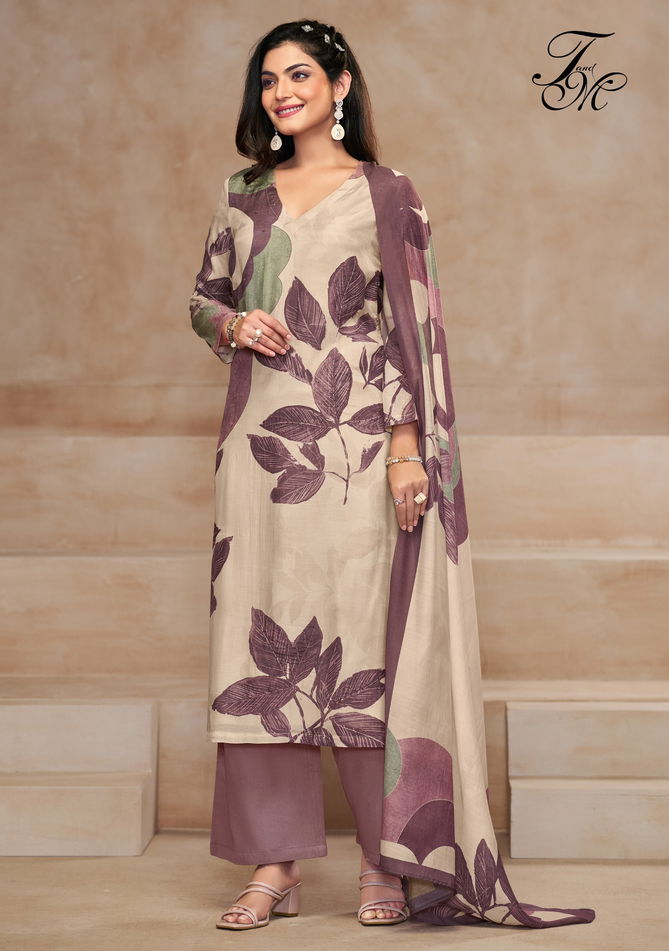 Sagarika By T&M Muslin Silk Dress Material Suppliers In Mumbai