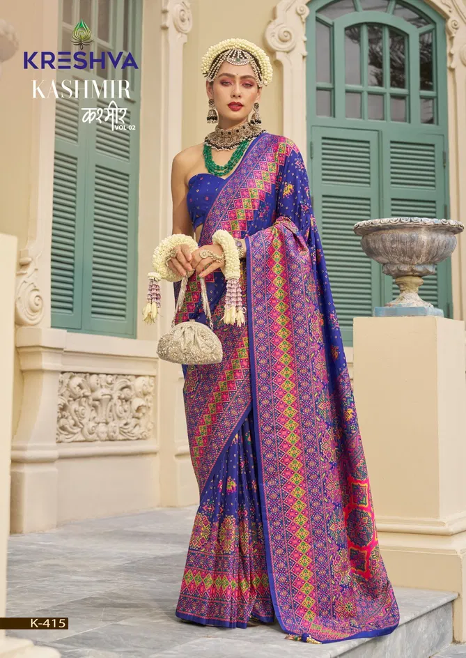 Kashmir Vol 2 By Kreshva Banarasi Silk Wedding Wear Saree Wholesale In India