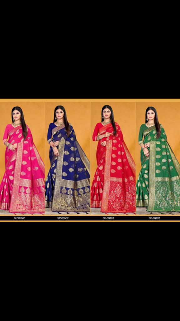 Saira Aura New Designer Cotton Silk Festival Wear Saree Collection