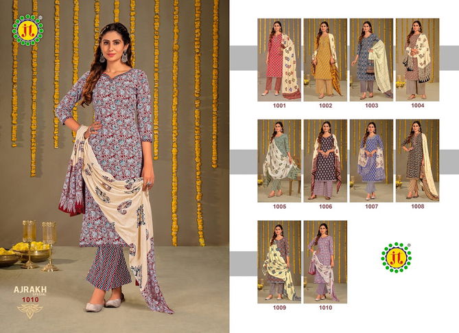 Jt Ajrakh Special Vol 1 Printed Cotton Dress Material Catalog