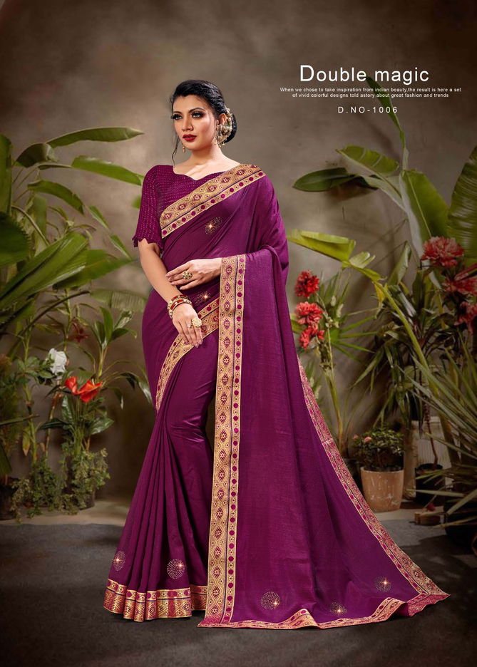 Ronisha Flavour Latest Fancy Heavy Wedding Wear Vichitra silk Sarees Collection
