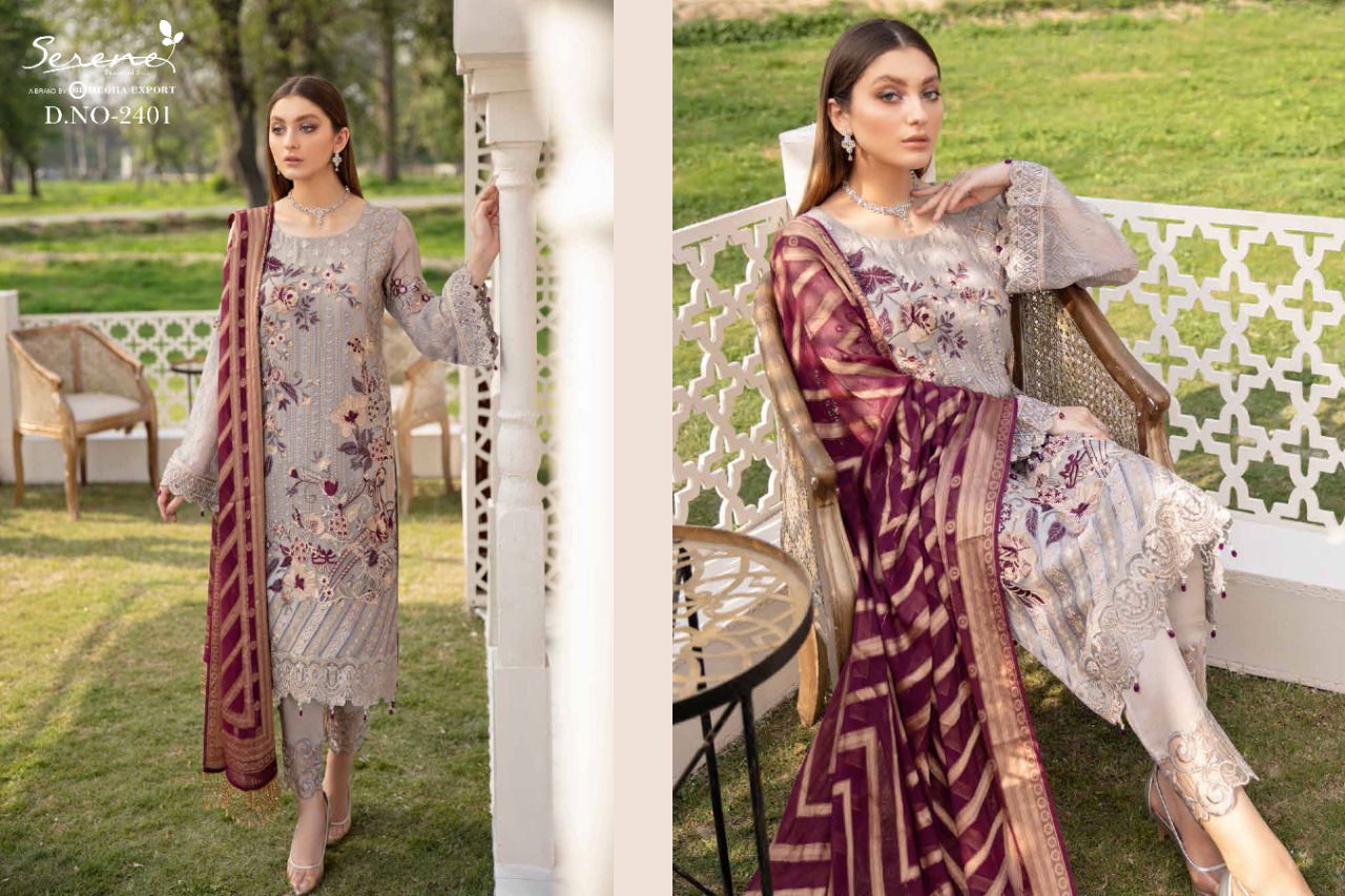 Serene Ramsha Eid Festival Wear Georgette Pakistani Salwar Kameez Collection
