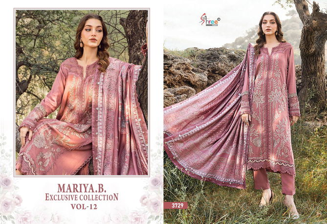 Maria B Exclusive Collection Vol 12 Rayon Cotton Pakistani Suits Wholesale Online