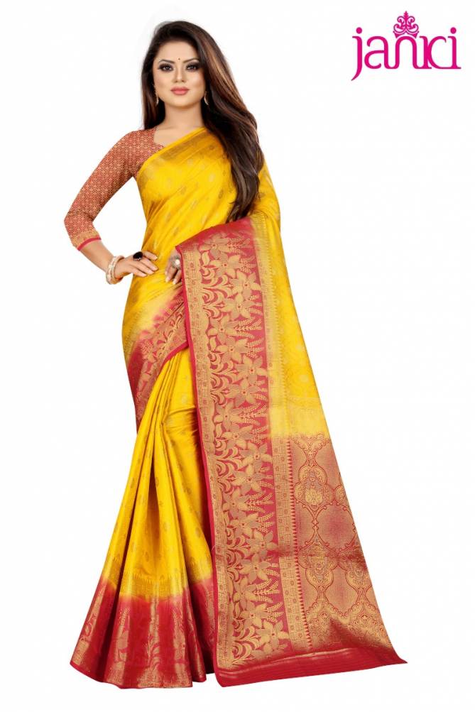 Janki Suntree Latest Designer Party Wear Wedding Wear Banarasi Silk Saree Collection 