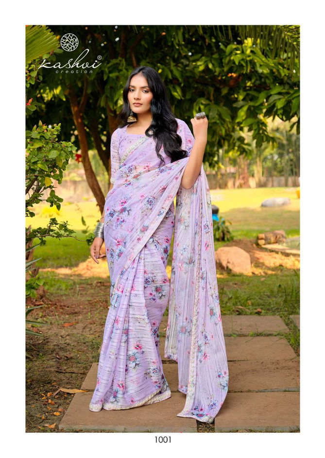 Florance By Kashvi Printed Wholesale Sarees Suppliers In Mumbai