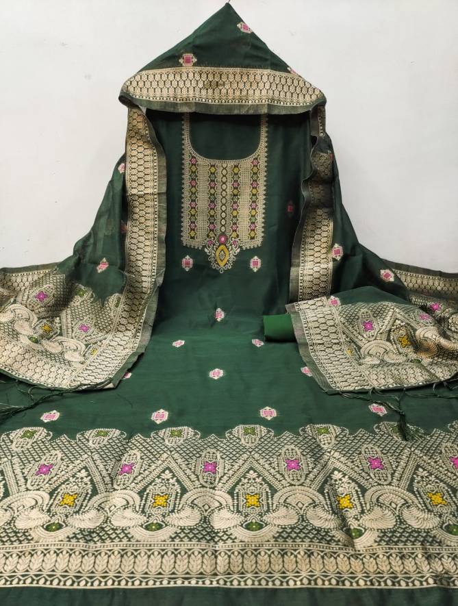 EV Chanderi Suit Vol 5 Non Catalog Dress Material Orders In India