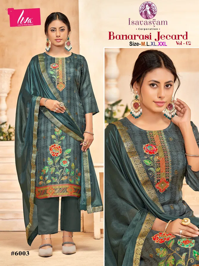 Banarasi Jecard Vol 2 By Isavasyam Designer Readymade Suits Orders In India