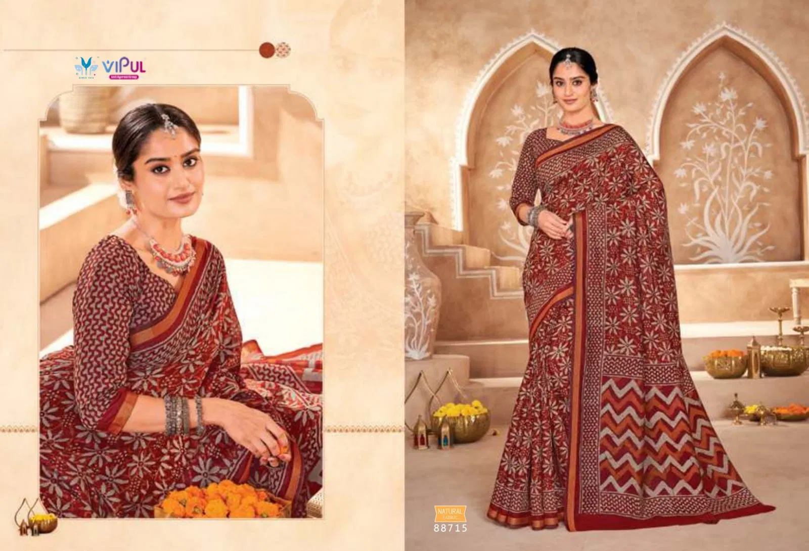 Monalisa By Vipul Fancy Daily Wear Saree Wholesale Price In Surat