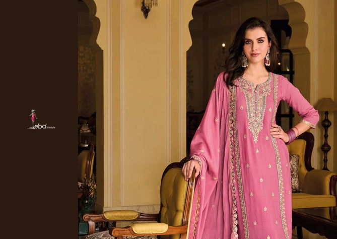 Ayat By Eba Chinon Heavy Embroidery Designer Salwar Suits