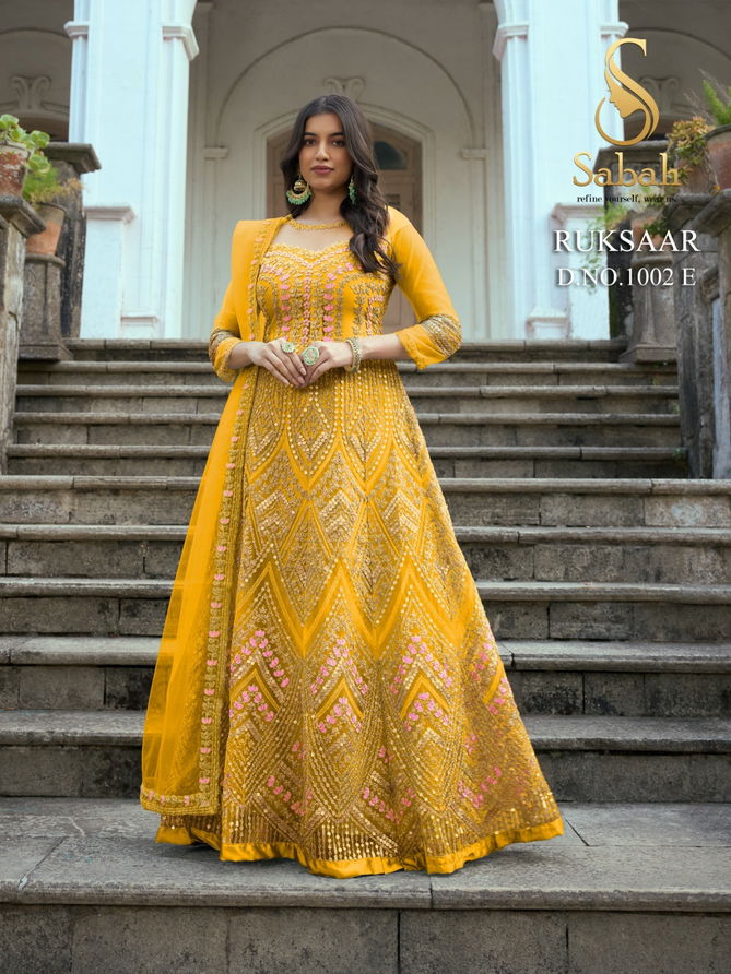 Ruksaar By Fk Heavy Butterfly Net Wedding Salwar Suits Exporters in India